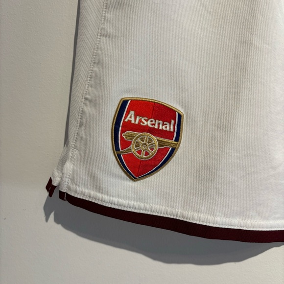 2007-2008 Vintage Arsenal FC Nike Jersey Shorts White Medium - Picture 3 of 11
